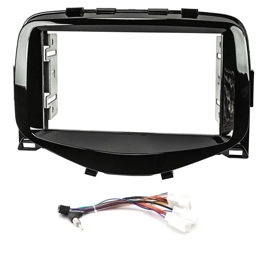 CITROEN-C1_PEUGEOT-108_TOYOTA-AYGO_2014-22_FRAME_CR715 DIQ CR715 (FRAME 9" for CITROEN C1 - PEUGEOT 108 - TOYOTA AYGO mod. 2014-2022 with CLIMA+A/C) - Image 1