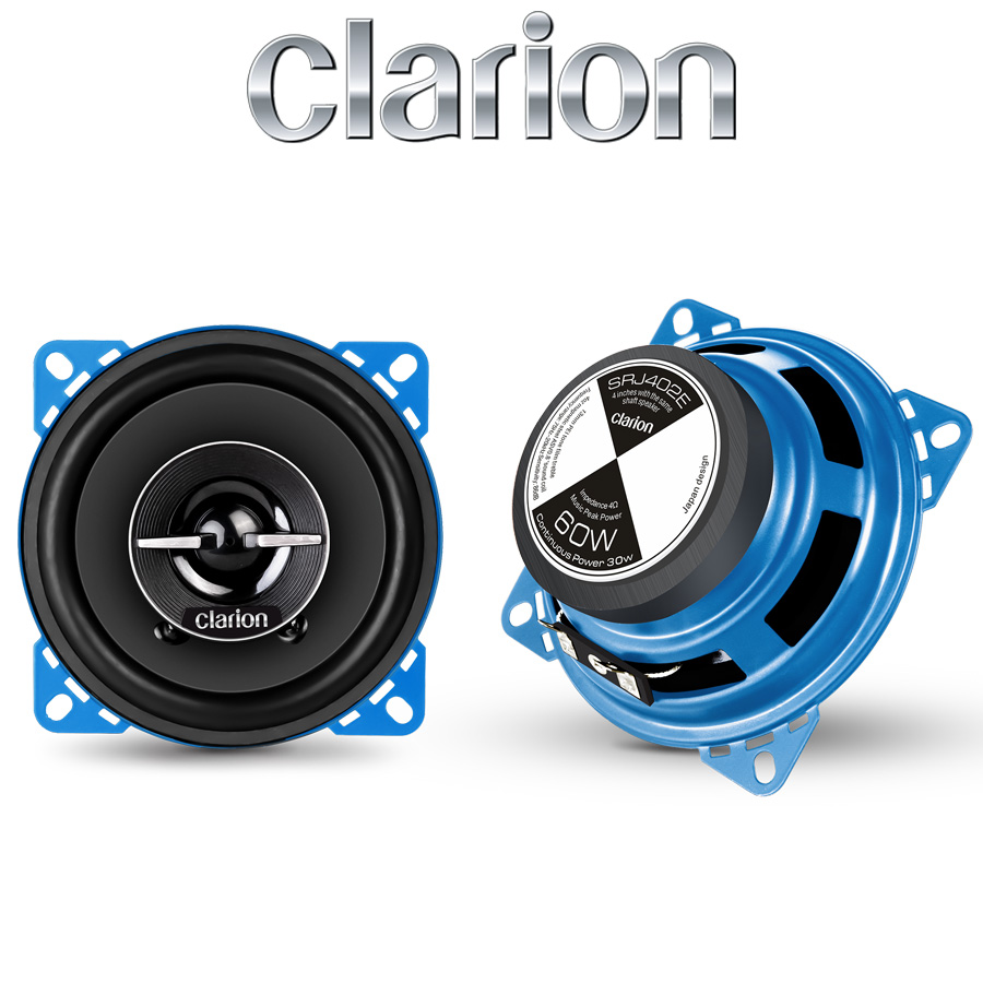 SRJ SERIES SPEAKERS (SRJ402E) 4″ – 60W – Clarion Car Multimedia
