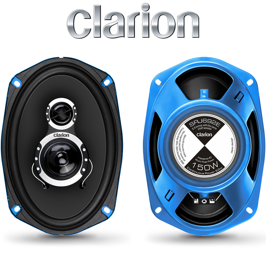 SRJ SERIES SPEAKERS (SRJ692E) 6″x9″ – 150W – Clarion Car Multimedia