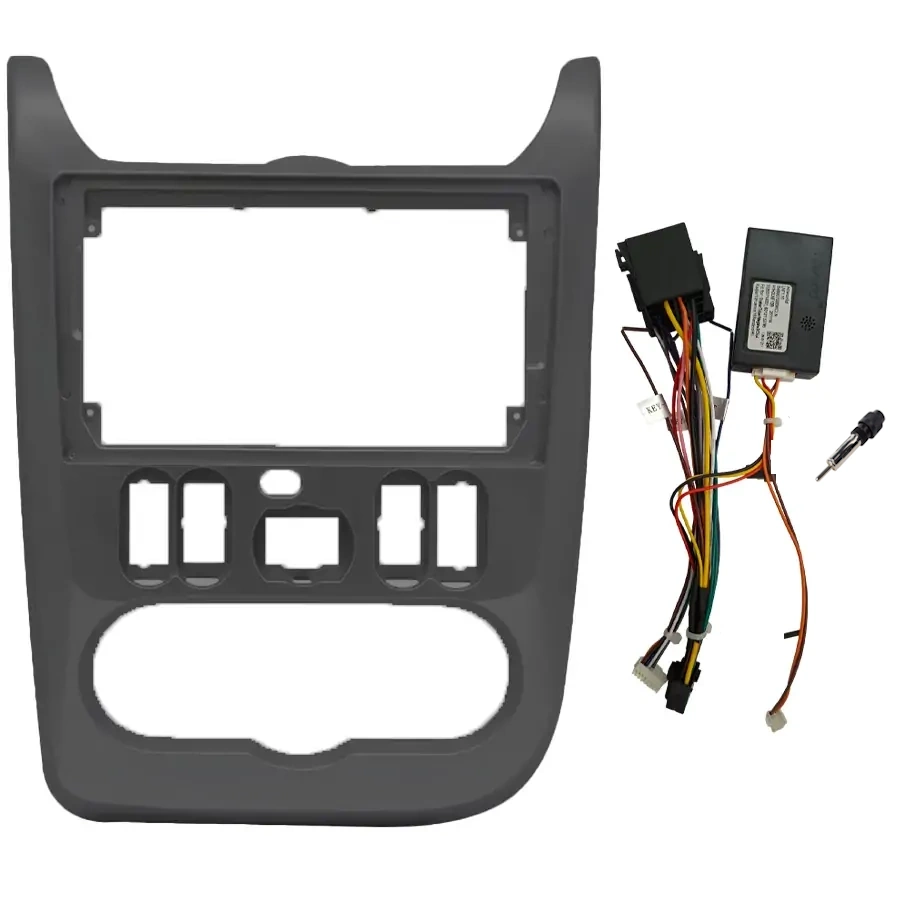 CR101BL DIQ CR101BL (FRAME 9" SILVER for DACIA DUSTER – LOGAN – SANDERO mod. 2006-2012) - Image 1
